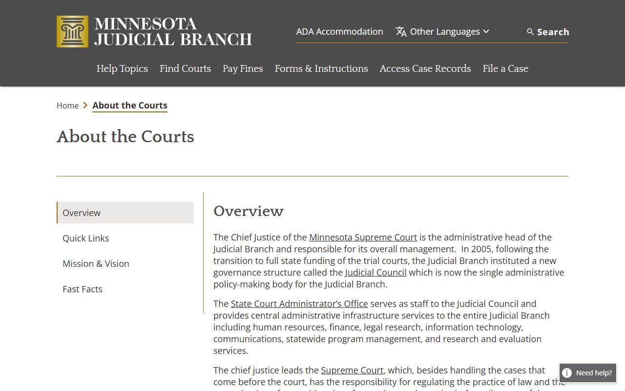 Nobles County District Court Minnesota court structure overview