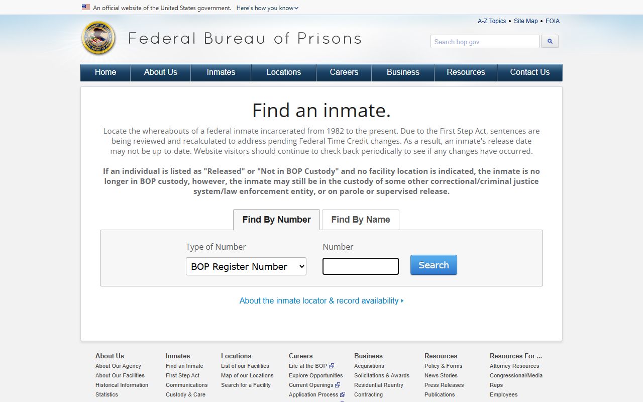 Nobles County inmate search Federal Bureau of Prisons locator